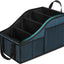Organiz. asiento coche 4 comp 7 bolsillos malla azul
