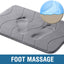 Alfombra baño espuma viscoelástica antideslizante 24x17 gris