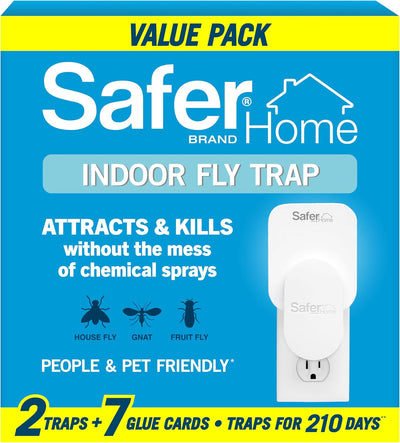 Trampa enchufe Safer Home para moscas frutas interiores 400ft²