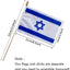 Banderas israelíes 5x8" pack 12