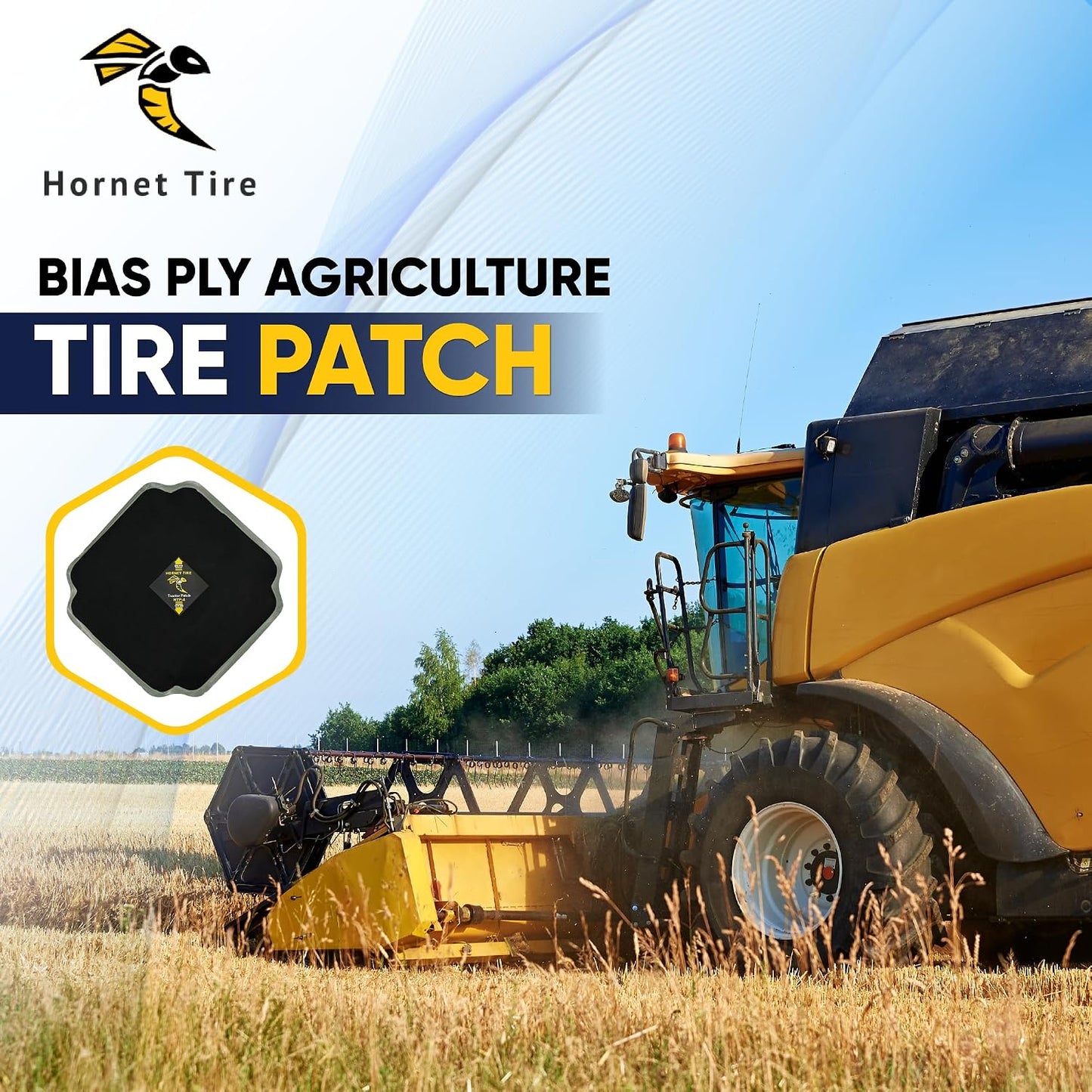 Parche neumáticos tractor 14-1/2 pulg 4 capas