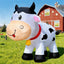 Inflable vaca 6ft para Navidad patio luces LED