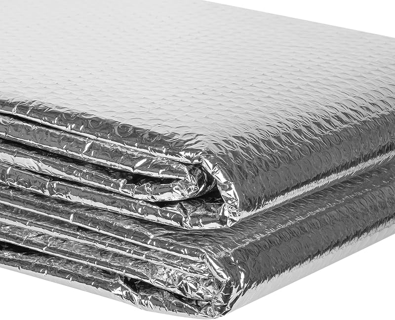 Rollo aislamiento reflejante lámina aluminio 59.9x4.57m 60 pzas