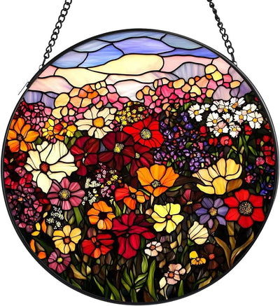 Parterre flores colgar ventana 7.8pulg decoración artística