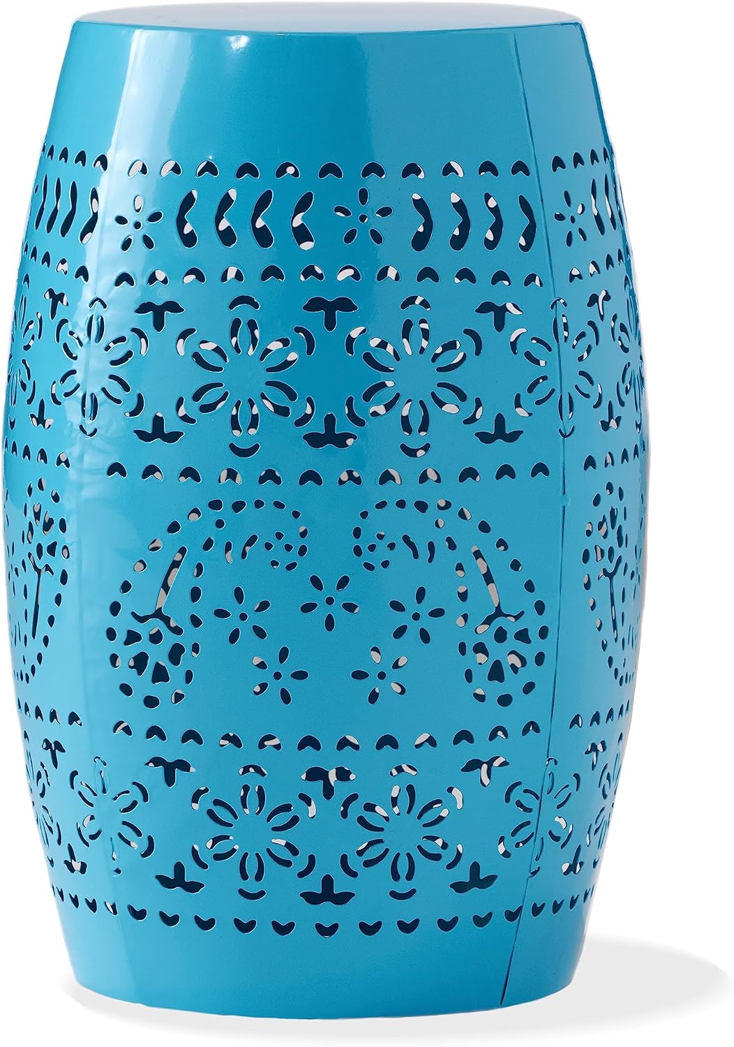 Mesa auxiliar hierro 12" color azul