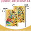 Bandera jardín piña amarillo pastel decoración exterior