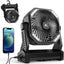 Ventilador campamento batería 20000mAh 4 vel. luz
