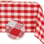 Manta cuadros gingham resistente agua 55x71pulg rojo blanco