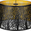 Pantalla lámpara metal estilo gótico grabado 12x8x14x10.5