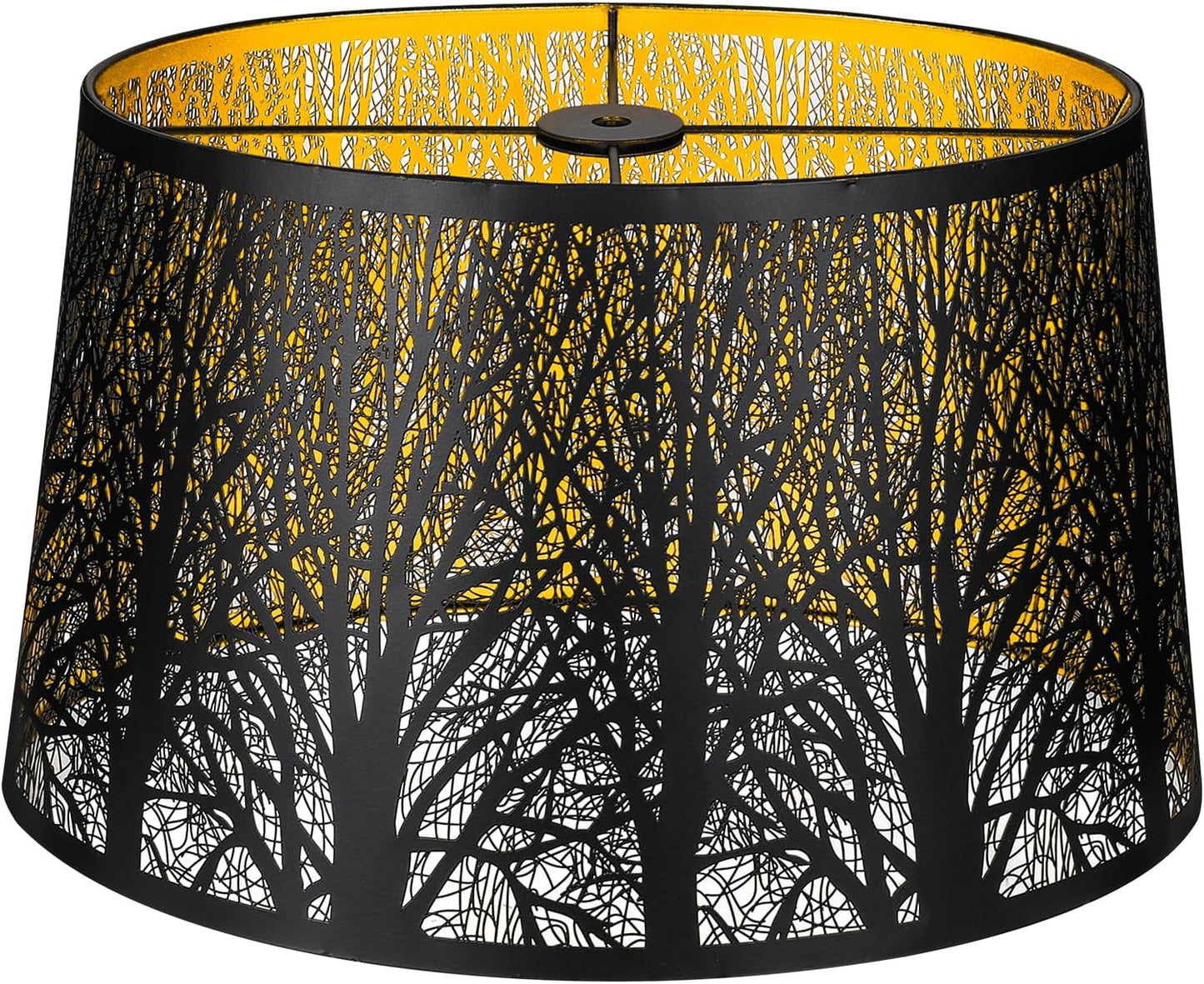 Pantalla lámpara metal estilo gótico grabado 12x8x14x10.5