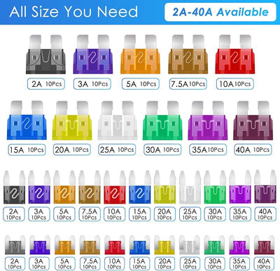 Kit 330 fusibles auto 110 estándar 110 pequeños 110 mini