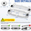 Paquete 3 cubiertas seguridad cable extensión IP54 impermeable
