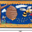 Alfombra aula infantil 6x9ft azul/multicolor