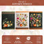 Set 3 paños cocina algodón fiestas bodas verde oscuro