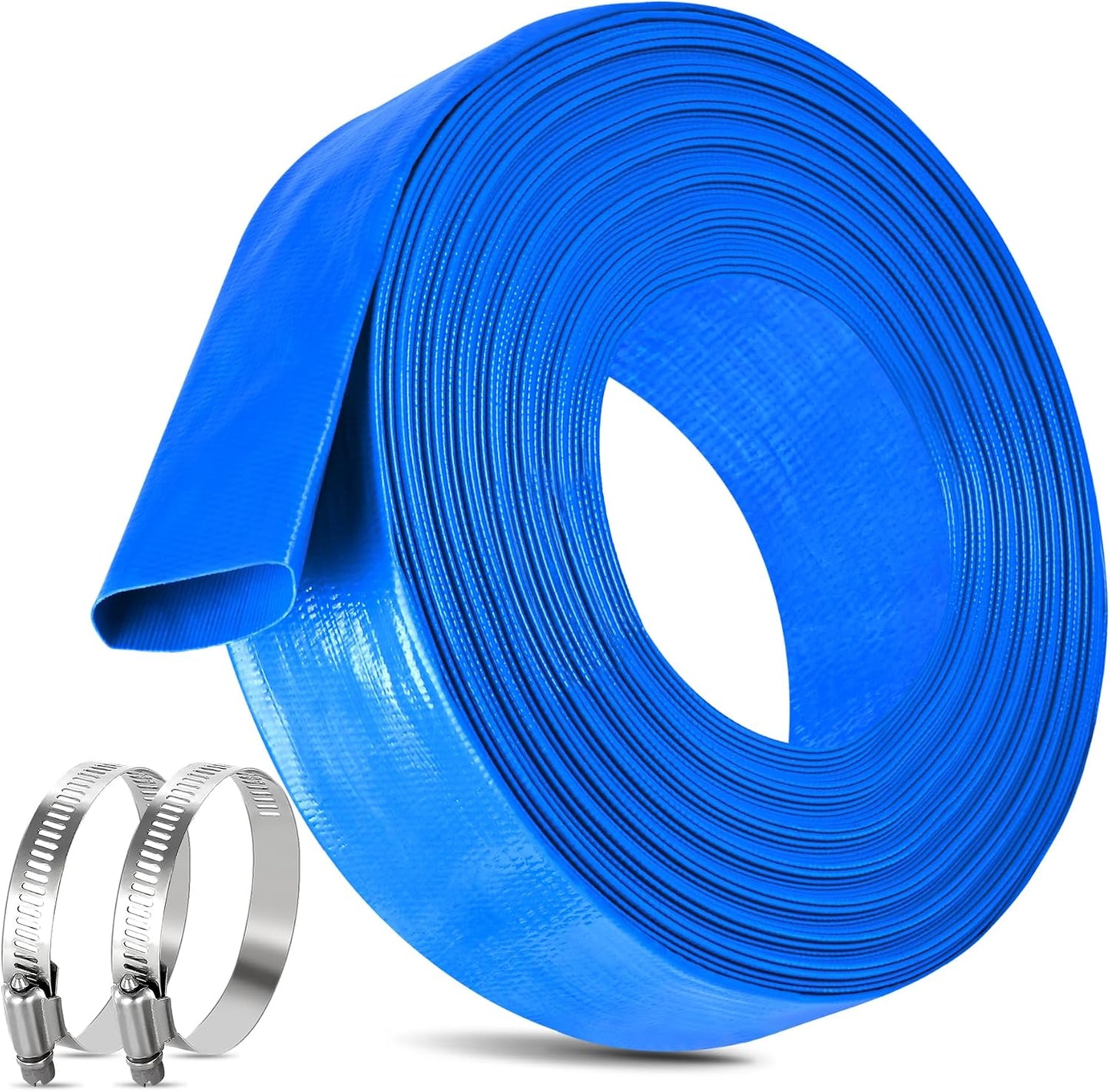 Manguera retrolavado piscina 1.5pulg x60ft doble PVC resistente