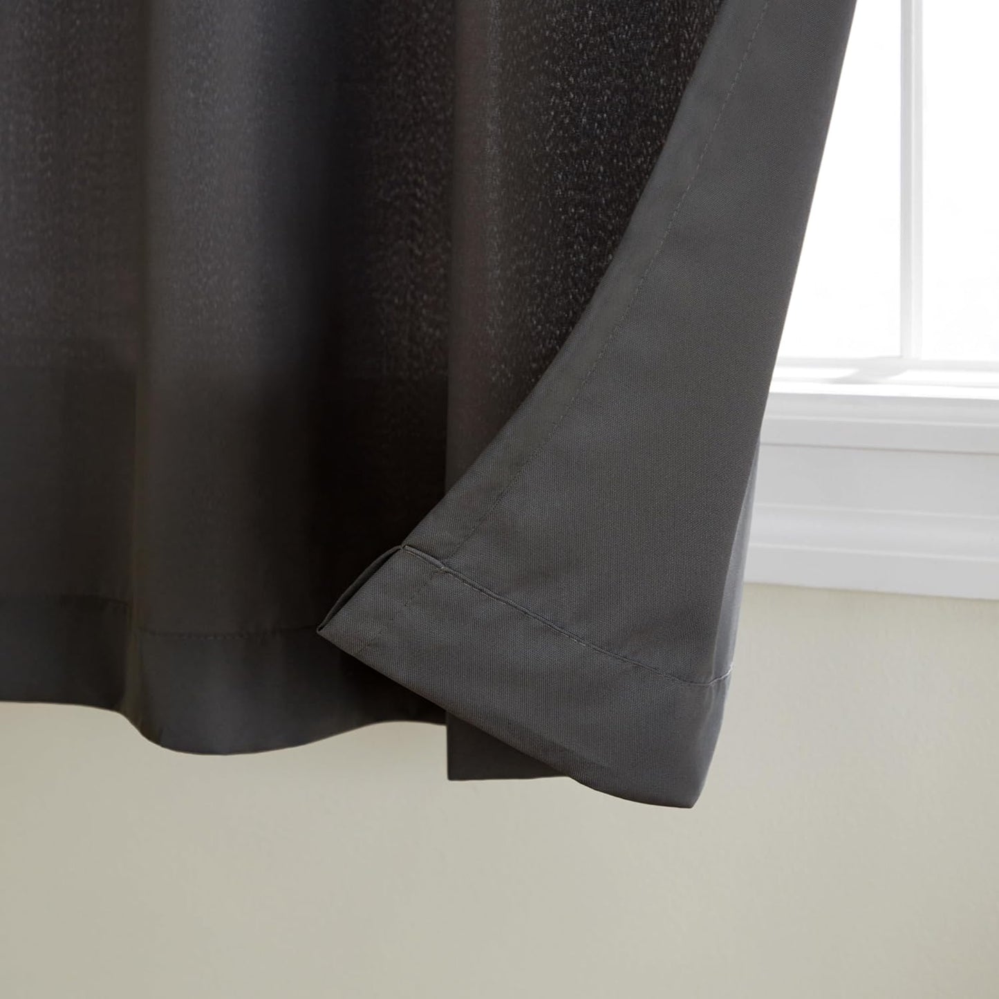 Cortinas cabana sólidas 54x108 pulg set 2 pzas