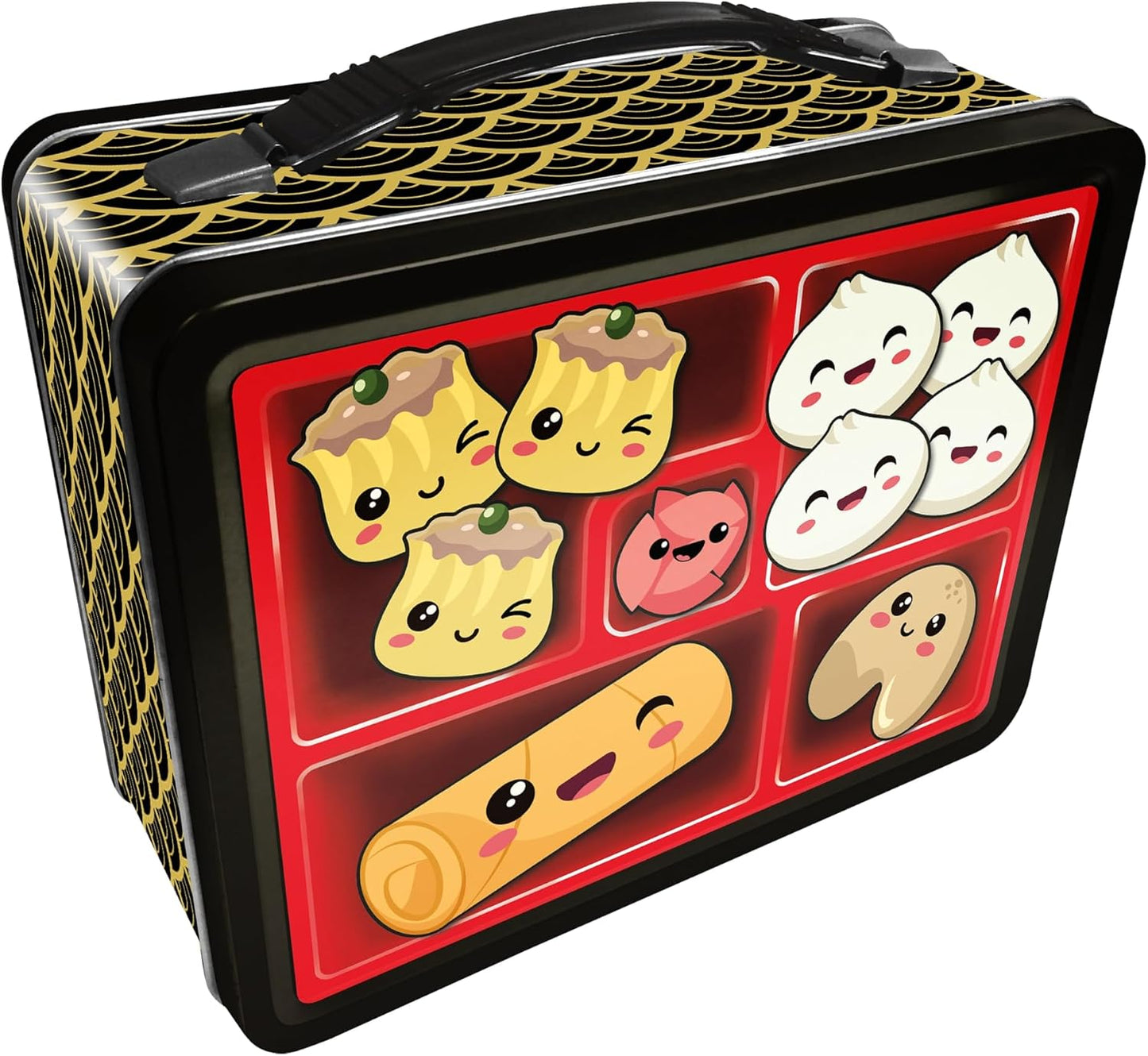 Caja almacenamiento lata con mango plástico y cubierta