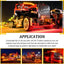 Luces LED remolque 12V doble color rojo-ámbar 4LED