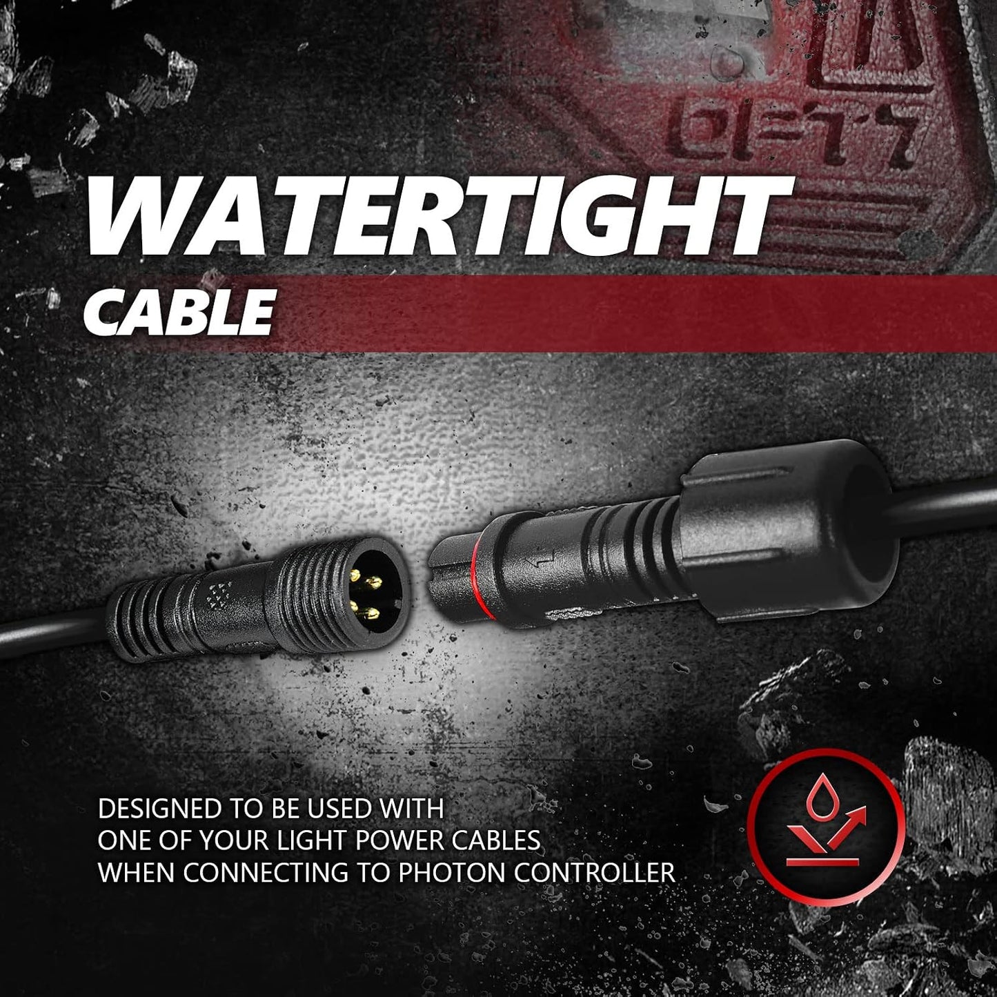 Cable extensión 10ft 2 Pzas para luces RGB