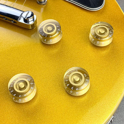 4 Pzas Perillas Doradas para Guitarra Eléctrica