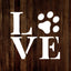 Plantilla reutiliz. 6" perros manualidades decoración