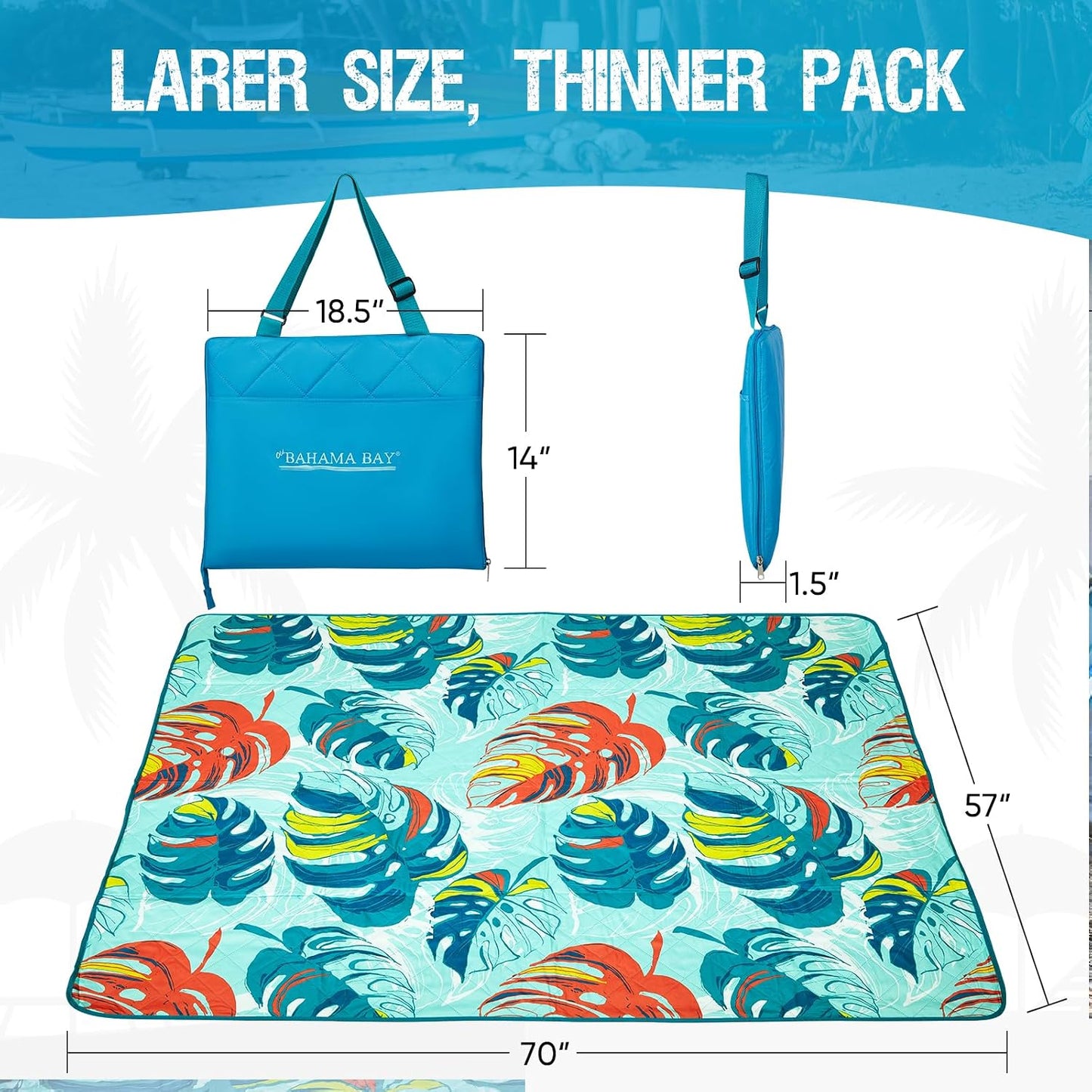 Manta playa impermeable plegable para parque al aire libre