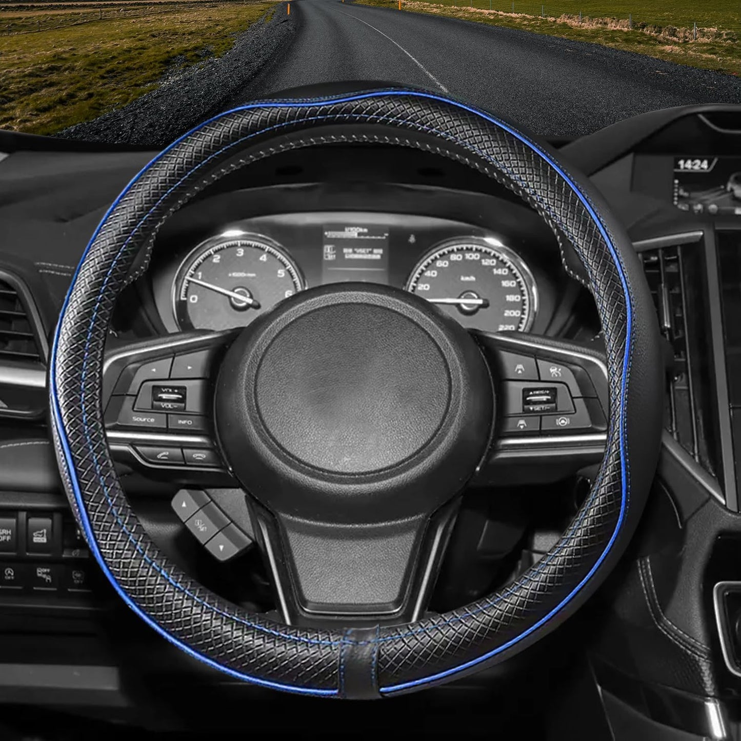 Funda volante Mazda 3 6 5 CX-50 cuero premium deportivo azul