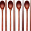 Juego cuchara palillos madera 9.3pulg reutilizables