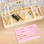 Organiz. joyas 6 niveles soporte collares pulseras anillos madera rosa