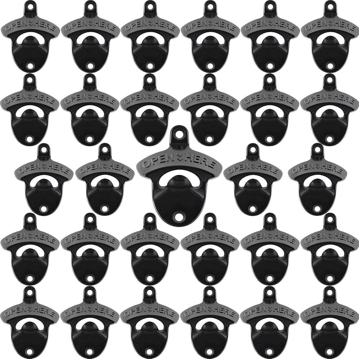 30 Pack Abridor Botellas Negro Pared Inox Manualidades Madera