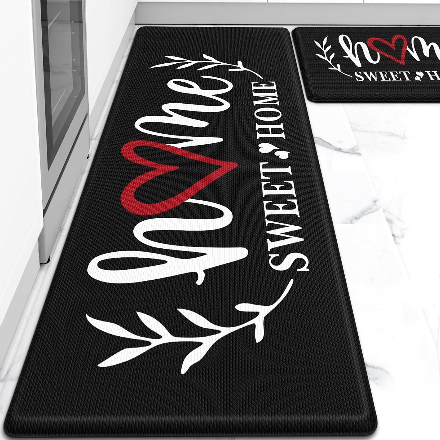 2 Pzas Alfombra Cocina Acolchada Anti-Fatiga Impermeable