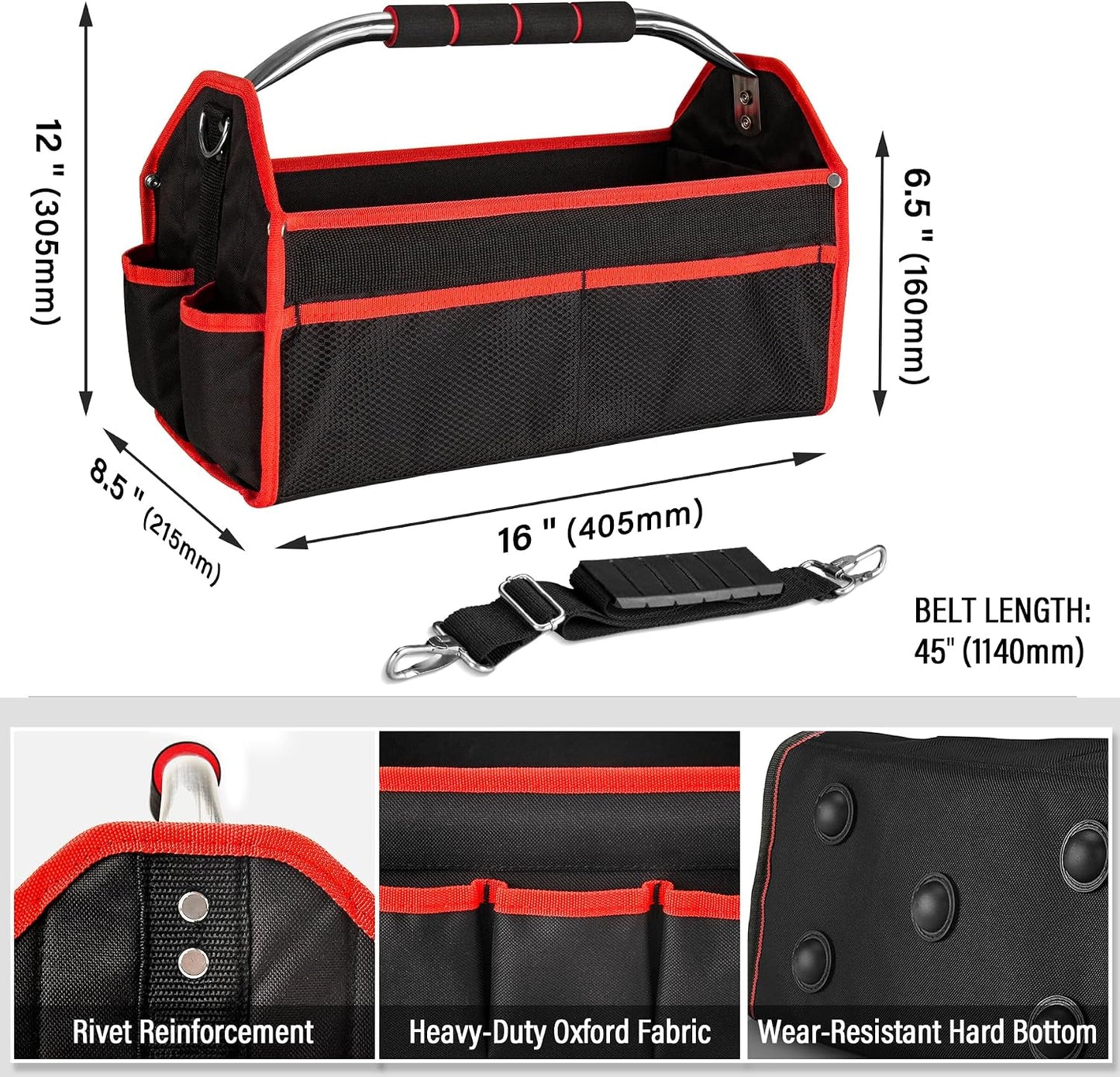 Bolsa herramientas 16pulg plegable 16 bolsillos