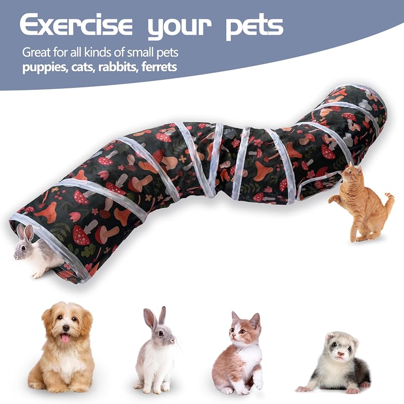 Túnel para gatos plegable laberinto interactivo