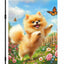 Bandera jardín doble cara 12x18pulg perro cachorro