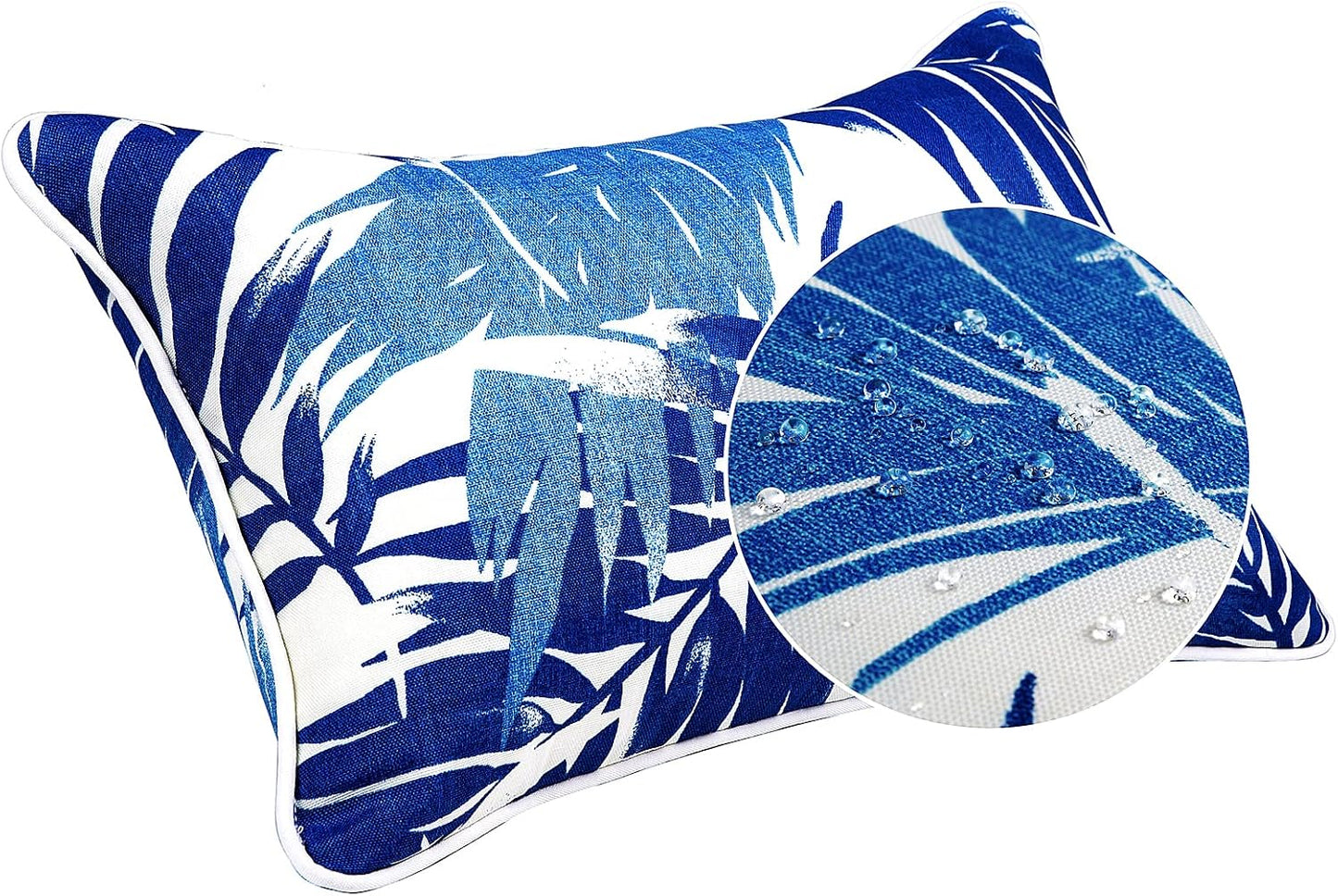 Set 2 Almohadas Exteriores Impermeables 12x20pulg