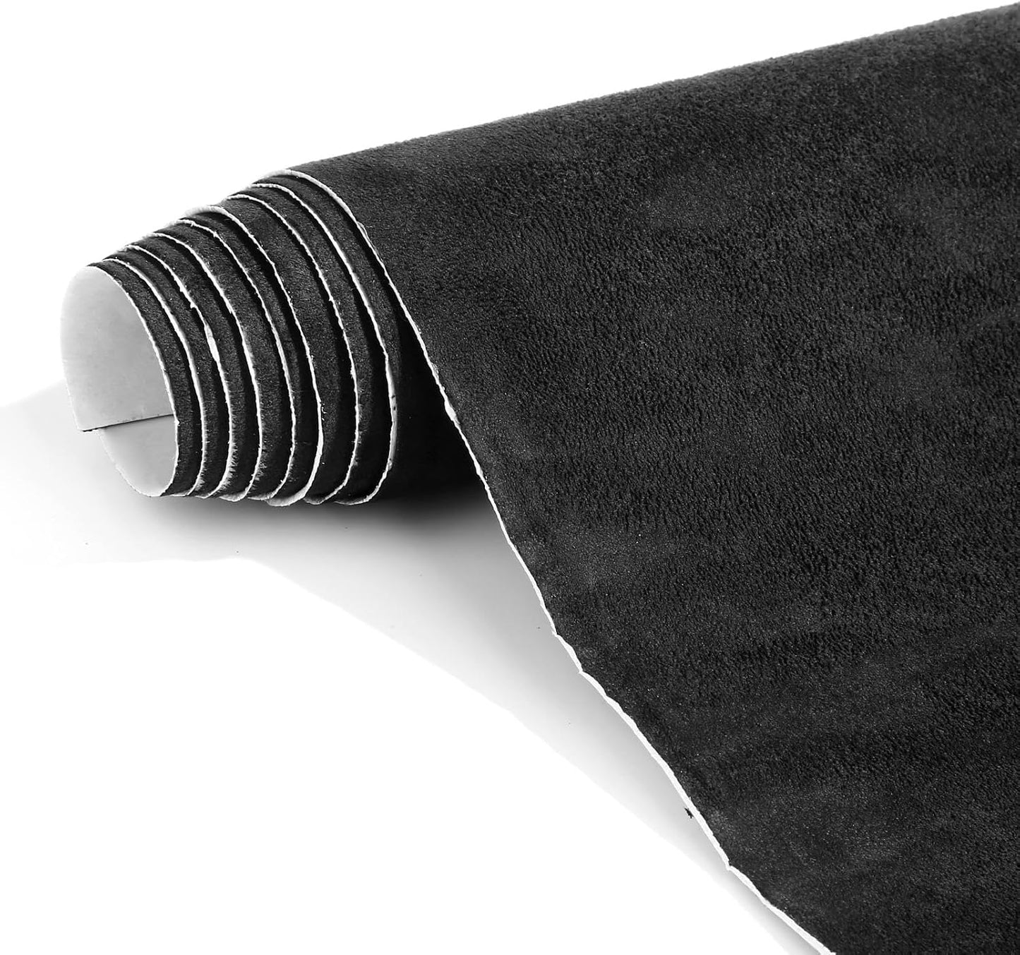 Forro autoadhesivo microfibra fieltro 17x70" coche negro