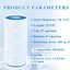Filtro piscina comp CC100 CCRP100 PAP100-4/M4 1 pack