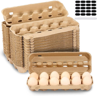 Pack 25 Cartones Huevos Vacíos 12uds Reutilizables