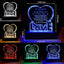 Luz nocturna cristal corazón LED recuerdo amor mamá