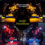 8 Luces LED Motocicleta con Giro Freno Control APP RGB 12V