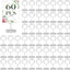 60 Pzas Soporte Número Mesa 2pulg Clips Para Cartel