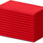 Set 12 servilletas algodón lino 45x45cm rojas reutilizables