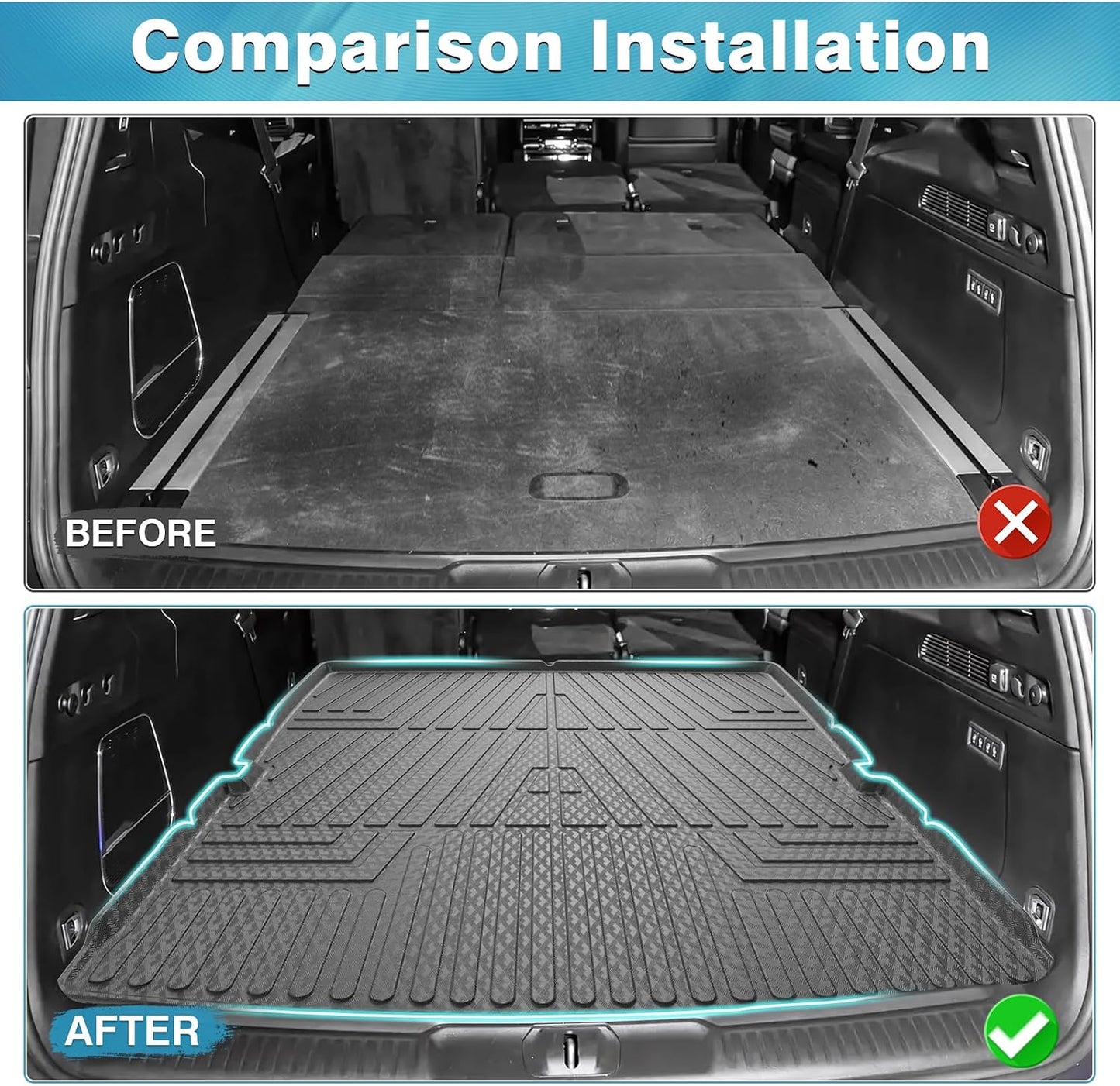 Forro carga Jeep Wagoneer trasero maletero clima todo tipo