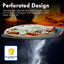 Paleta pizza aluminio perforada 12pulg horno aire libre