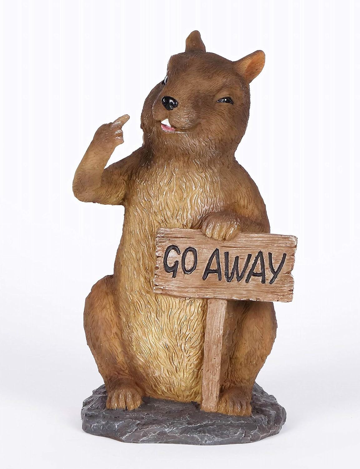 Letrero Squirrel Holding Go Away exclusivo