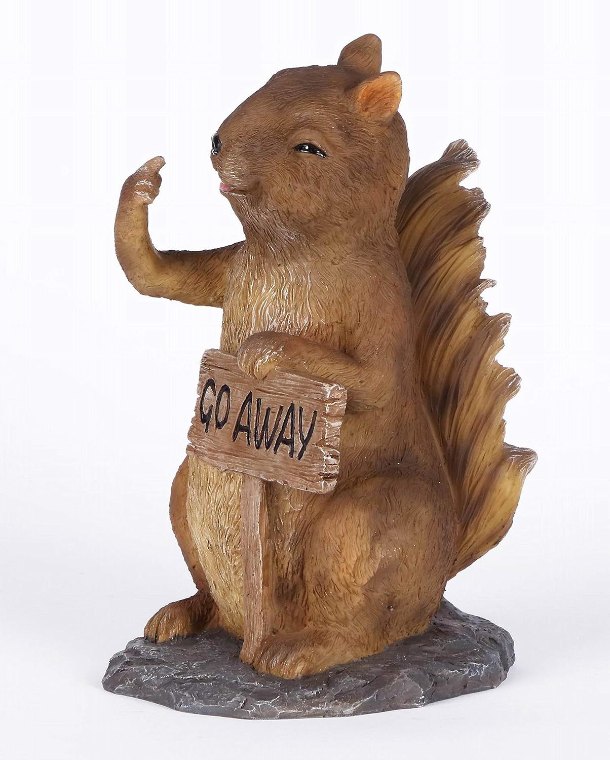 Letrero Squirrel Holding Go Away exclusivo