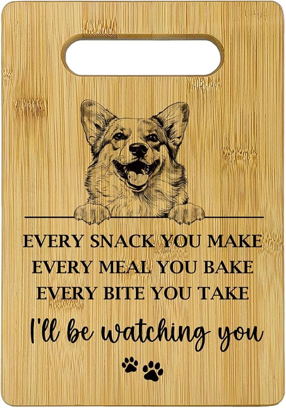 Tabla cortar decorativa para perros Corgi regalo mamá