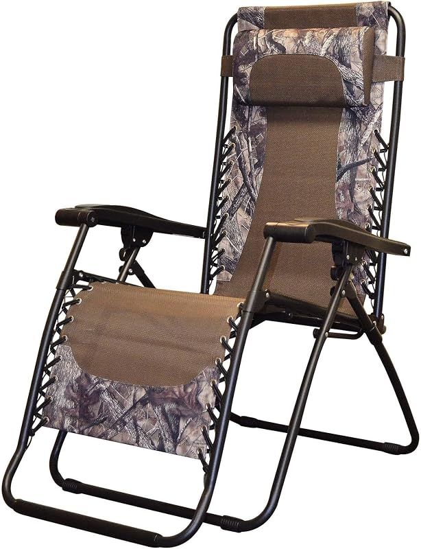 Silla patio camuflaje acero marco zero gravity