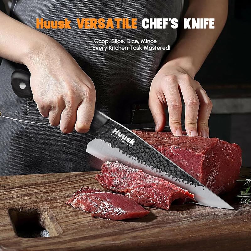 Cuchillo chef japonés forjado a mano acero alto carbono