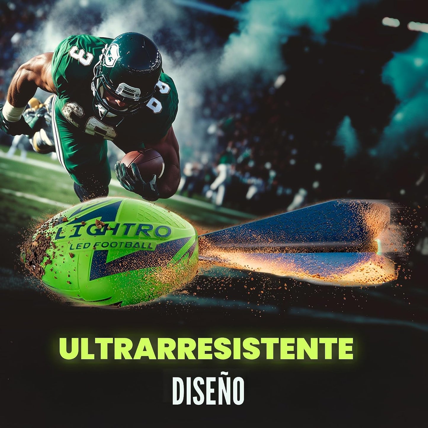 Fútbol espuma que brilla LED para niños regalo cumpleaños